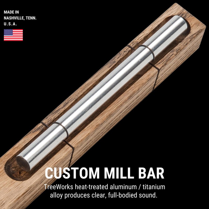 TreeWorks Chimes Energy Chime, Single Note â€“â€“ MADE IN U.S.A. â€“â€“ For Meditation, Classrooms, Sound Healing or Yoga, Includes Mallet - Image 3